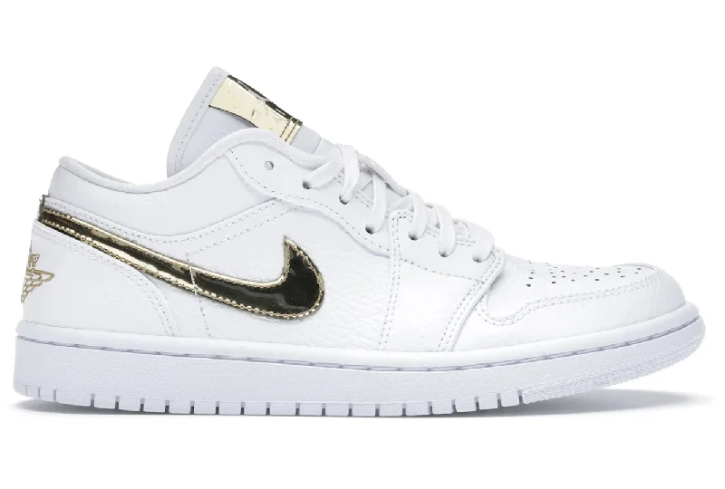 Air Jordan 1 Low White Metallic Gold