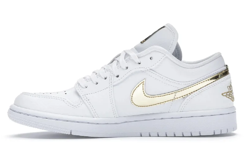 Air Jordan 1 Low White Metallic Gold