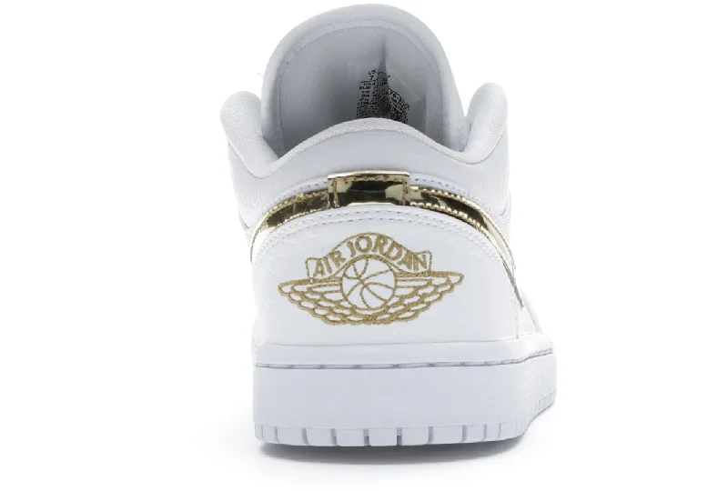 Air Jordan 1 Low White Metallic Gold