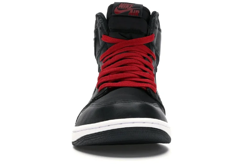 Air Jordan 1 Retro High Black Satin Gym Red