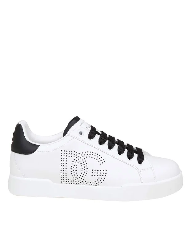 Dolce & Gabbana Sneakers From The Portofino Line In Nappa Leather