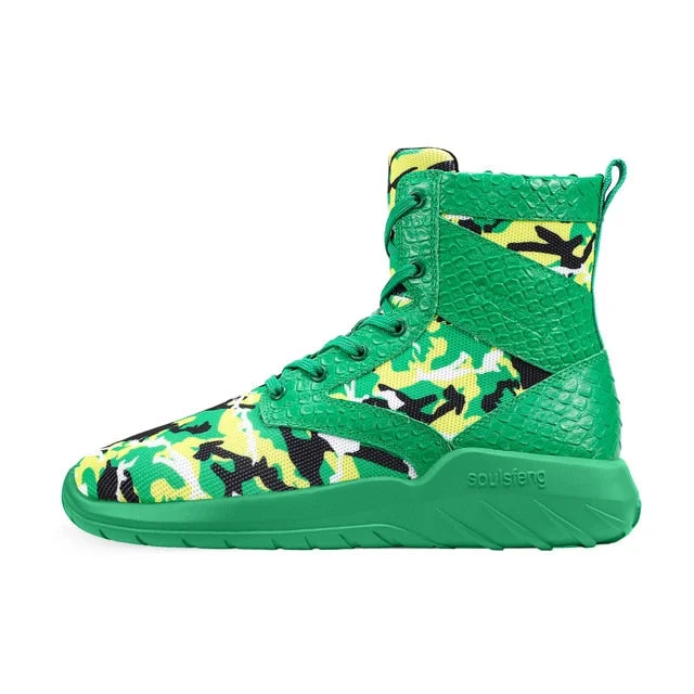 Shamrock High Top Camouflage Sneakers