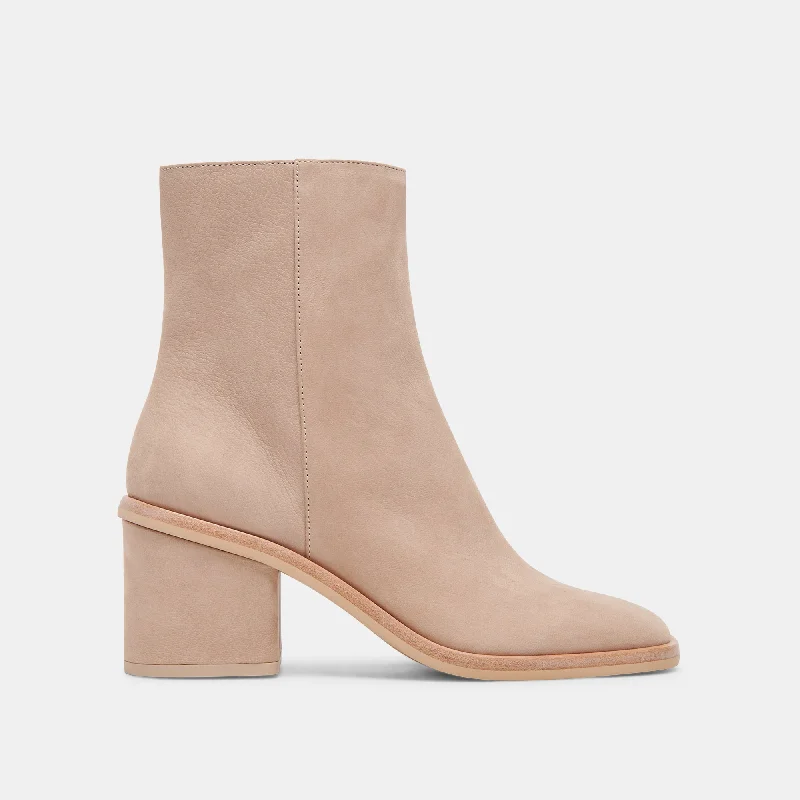 DAPPER BOOTIES TAUPE NUBUCK