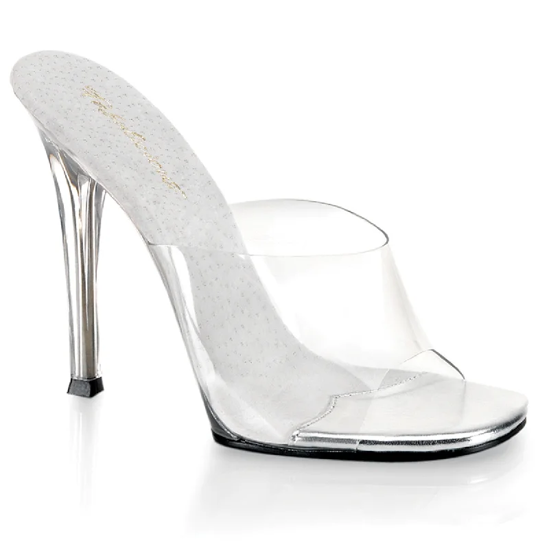 GALA-01 Clear, 4 1/2"" Heels