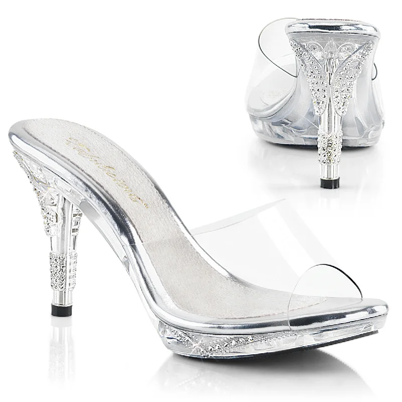 IRIS-401 Clear, 3 3/4"" Heels