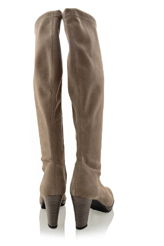 EARTH RAK Taupe Knee-High Boots