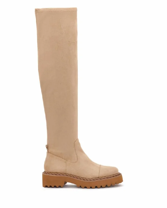 Vince Camuto MELLEYA TORTILLA/STRETCH MICROSUEDE