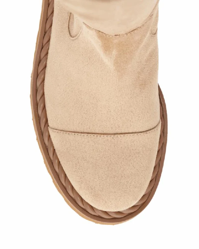 Vince Camuto MELLEYA TORTILLA/STRETCH MICROSUEDE