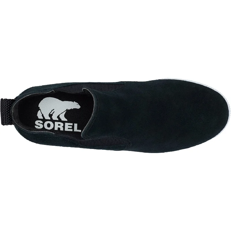 Women's Sorel Out 'N About Slip-On Wedge Black Suede