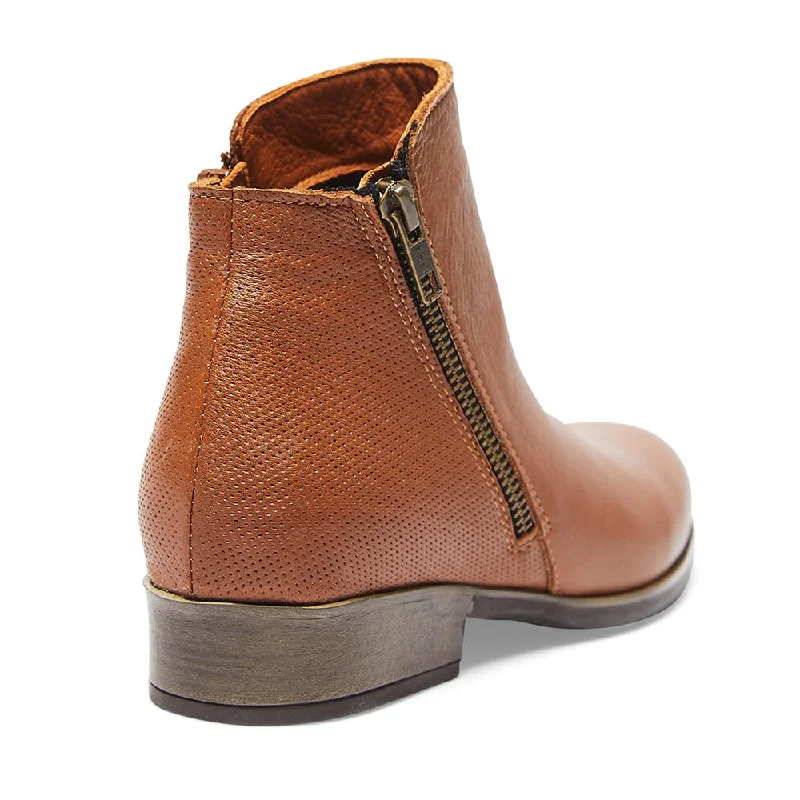 Lido Boot in Mid Brown Leather