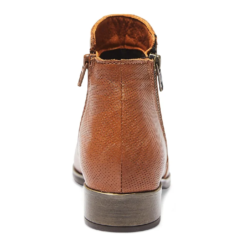 Lido Boot in Mid Brown Leather