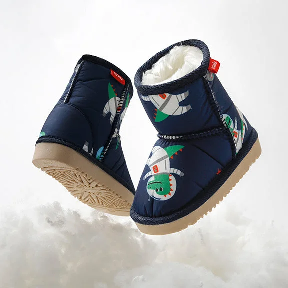 OZKIZ Space Dinosaur Short Fur Boots