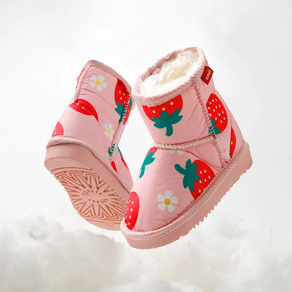 OZKIZ Strawberry Short Fur Boots