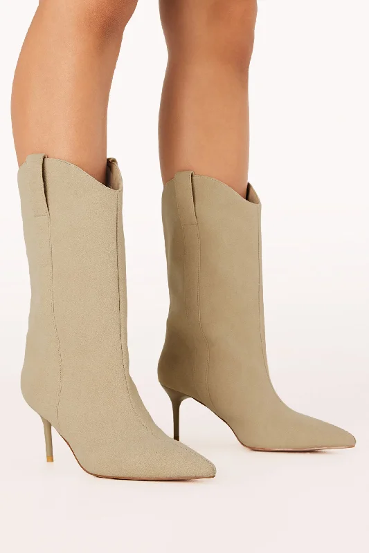 Pallan Boots - Light Taupe Suede