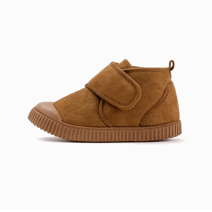 OZKIZ Mini Velcro Fur Boots - Brown