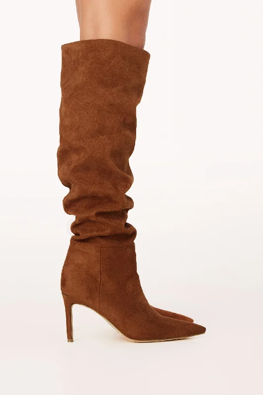 Raisa Boots - Tan Suede