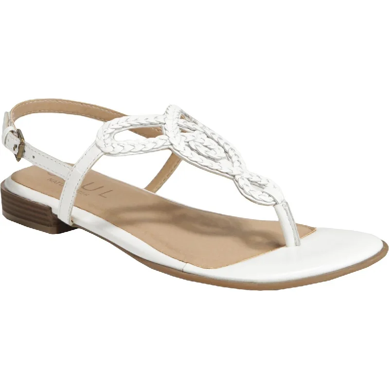 SOUL Naturalizer Womens Ready Leather Flat Sandals