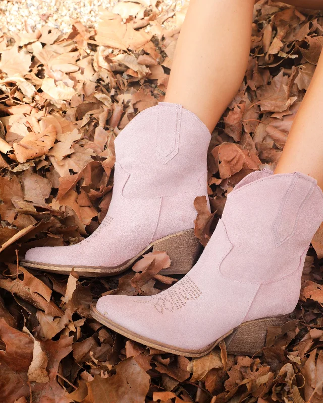 Leila Blush Booties