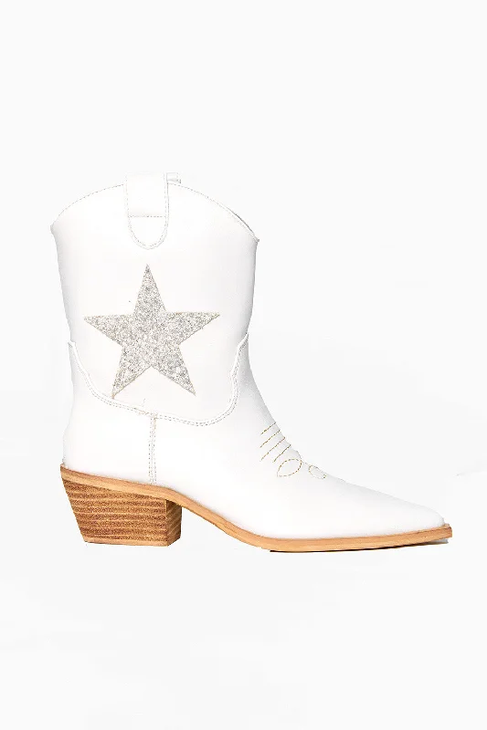 Zurich Pearl Boots - White