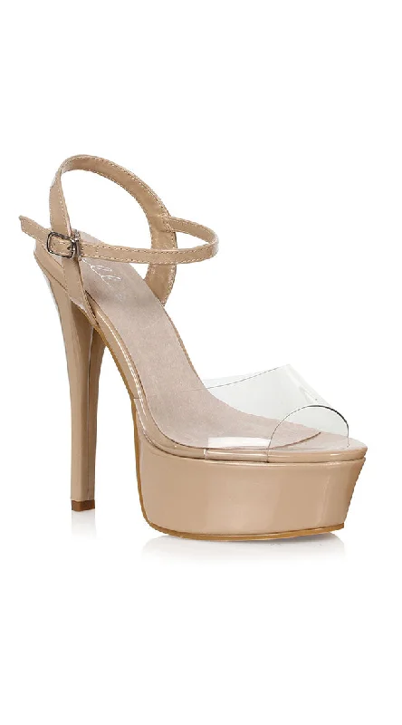 6"" In The Nude Heel Sandals