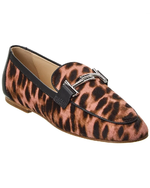 Tod’S Double T Haircalf Loafer