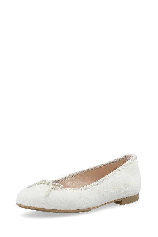 Biamadison Off White Ballerina Flats