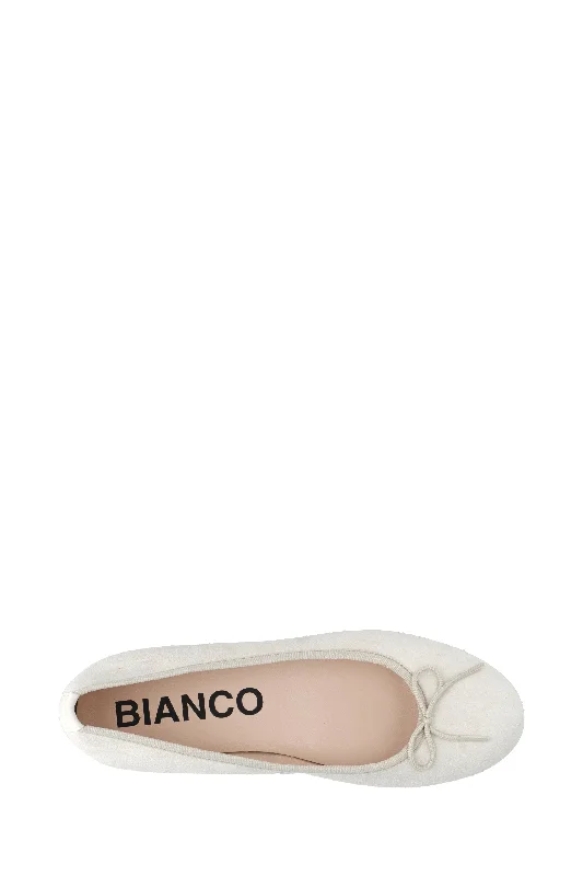 Biamadison Off White Ballerina Flats