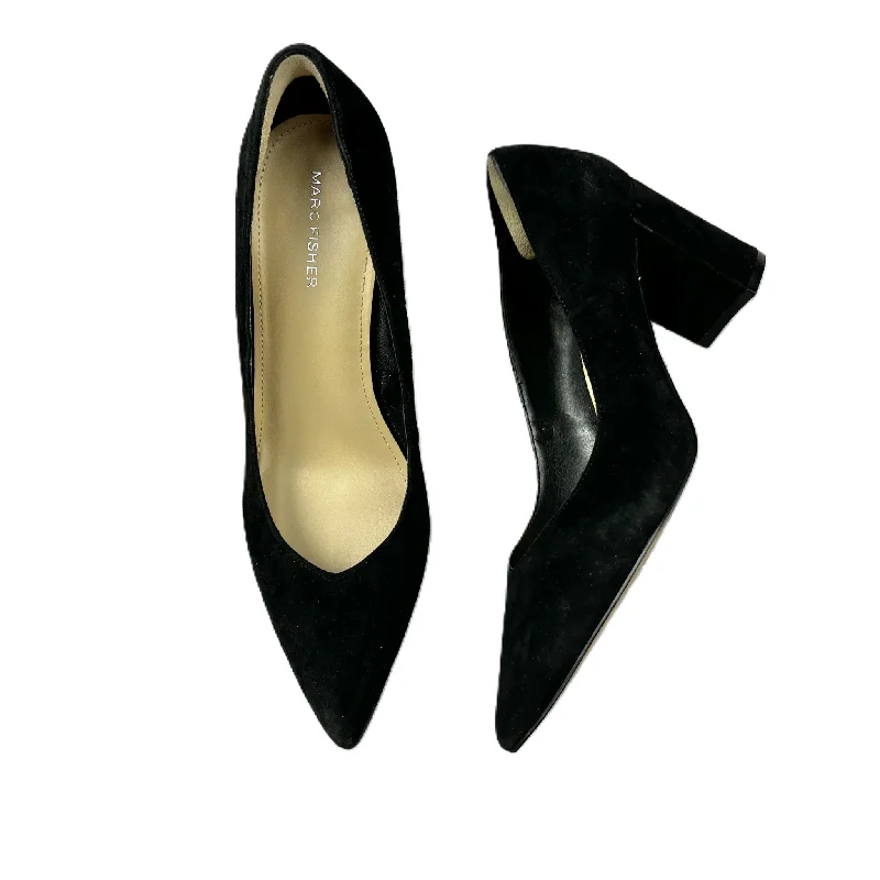 Black Shoes Heels Block By Marc Fisher, Size: 9.5