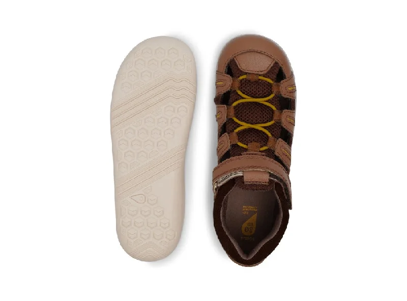 BOBUX - KID+ SUMMIT SANDAL: CARAMEL + TOFFEE