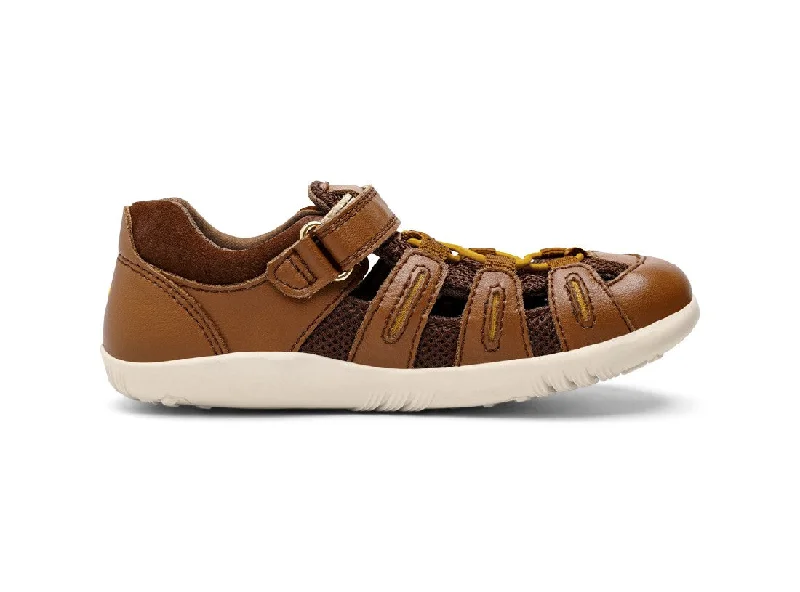 BOBUX - KID+ SUMMIT SANDAL: CARAMEL + TOFFEE