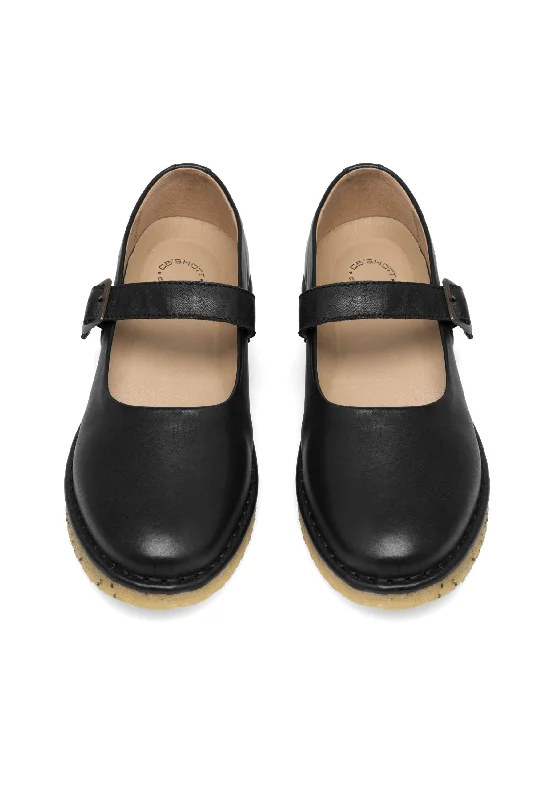 Casdora Black Mary Jane Loafers