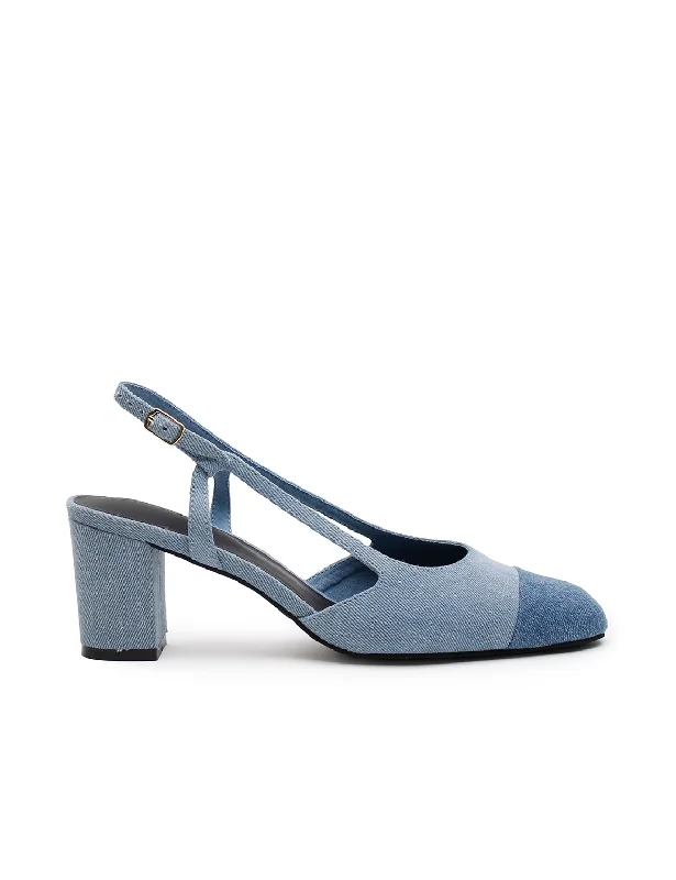 Gigi Heel - Denim/Denim