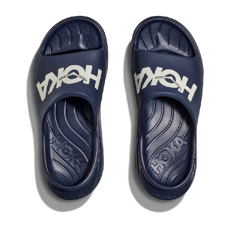 HOKA All Gender Ora Athletic Slide Varsity Navy/White