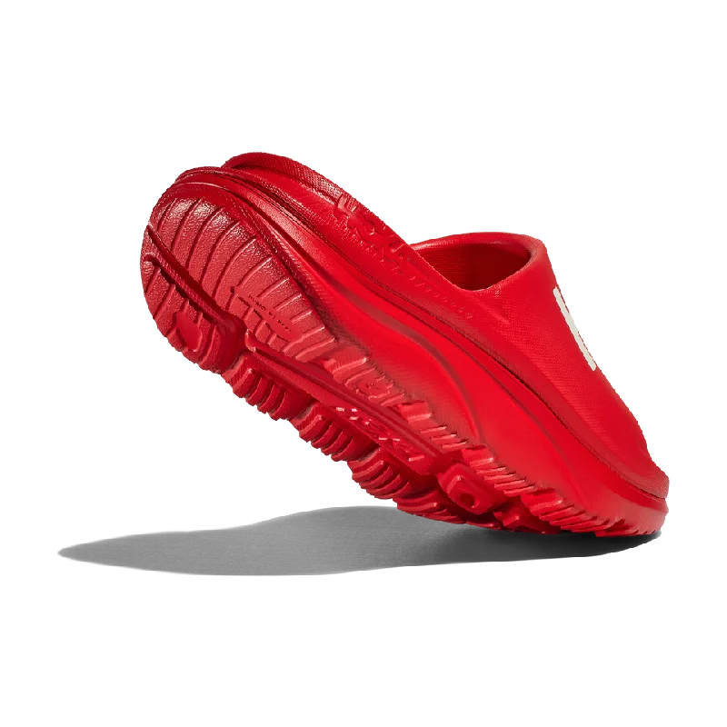 HOKA All Gender Ora Athletic Slide Vermillion/White