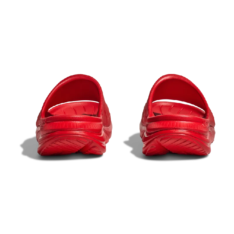 HOKA All Gender Ora Athletic Slide Vermillion/White