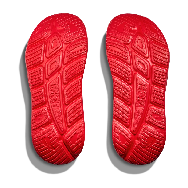 HOKA All Gender Ora Athletic Slide Vermillion/White