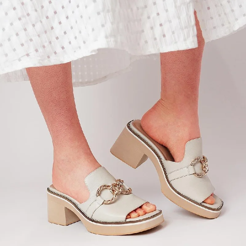 Jamms Almond Leather Heels