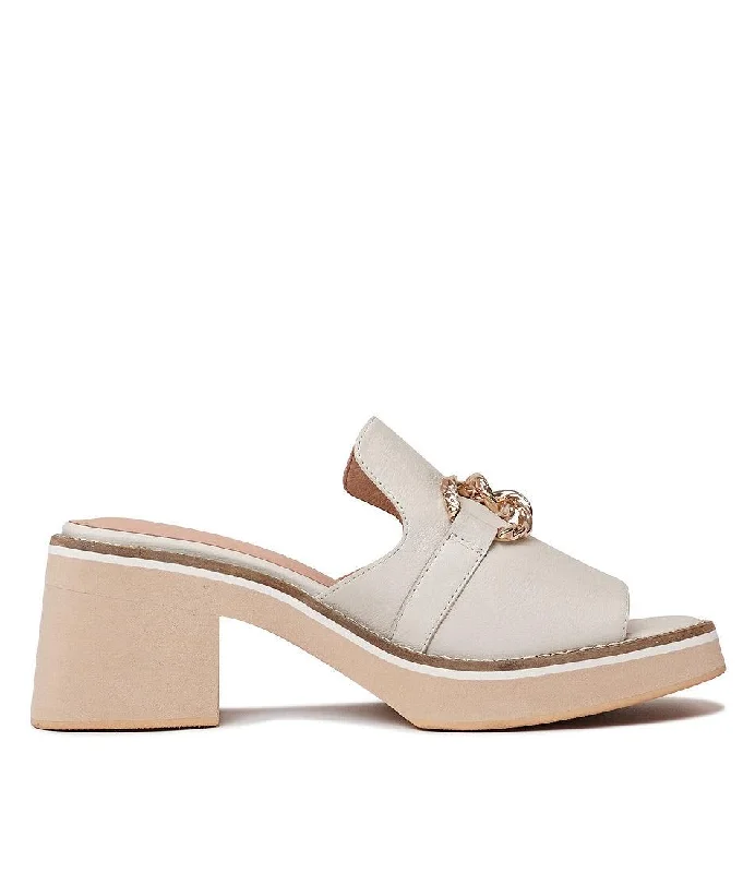 Jamms Almond Leather Heels