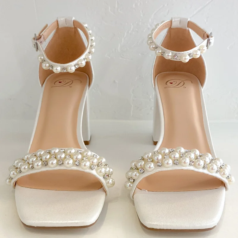 Koya Pearl Block Heel