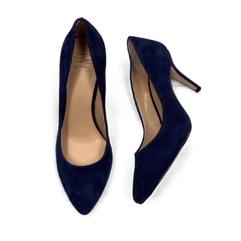 Navy Shoes Heels Stiletto By Inc, Size: 8.5