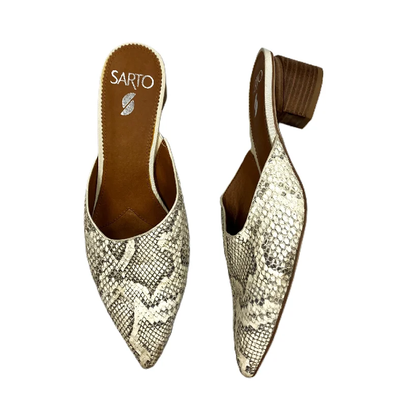 Shoes Heels Block By Franco Sarto In Snakeskin Print, Size: 8