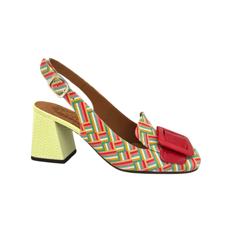 Suzan Multi Geometric Print Heel