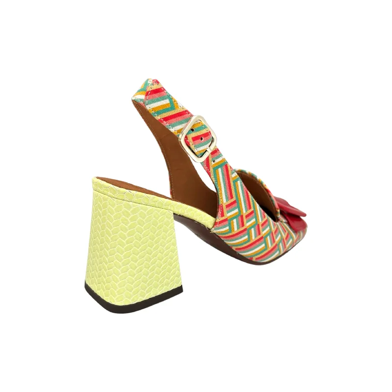 Suzan Multi Geometric Print Heel