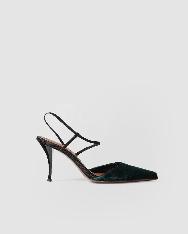 TANGRA HEEL / EMERALD GREEN BLACK