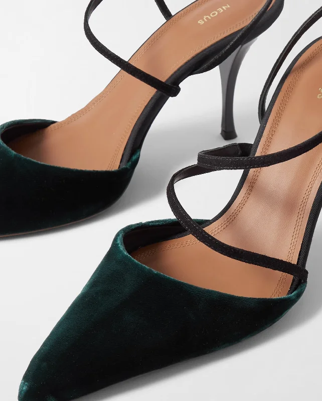 TANGRA HEEL / EMERALD GREEN BLACK