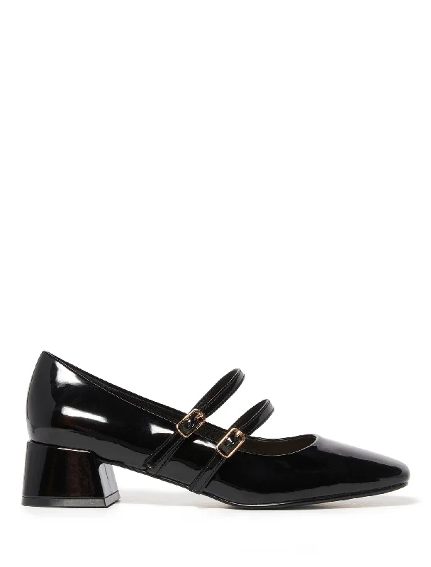 Thea Mary Jane Low Block Heel