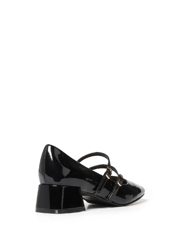 Thea Mary Jane Low Block Heel