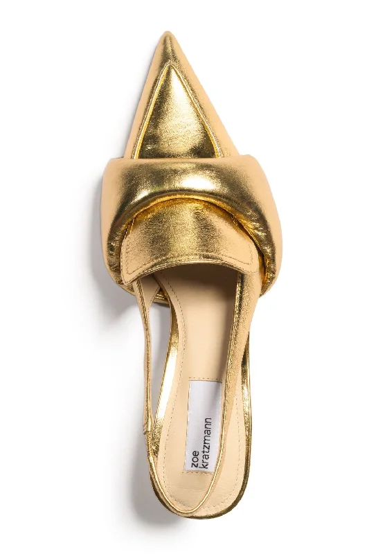 torpedo heel - gold