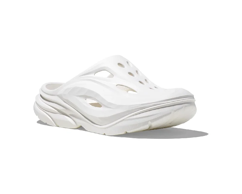 UNISEX HOKA ORA RECOVERY MULE | WHITE / WHITE