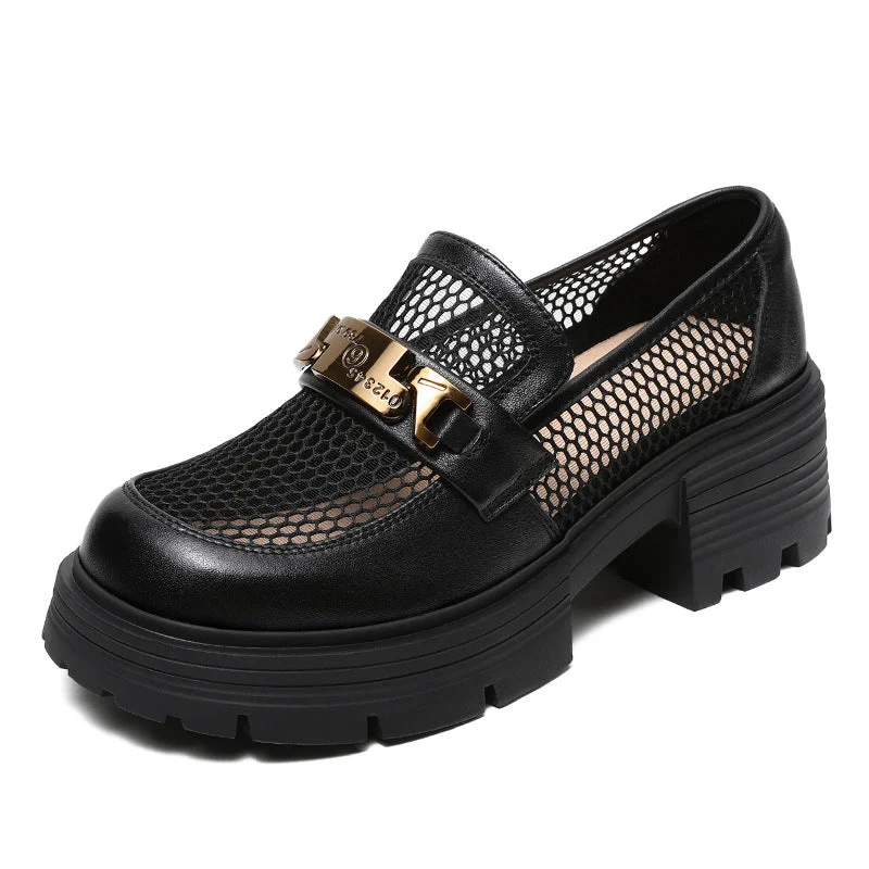 Women Summer Stylish Hollow Mesh Loafers